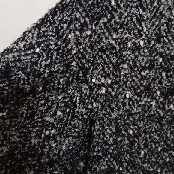 Cinzia Rocca Black and White Made in Italy Wool Alpaca Coat – sz 6 - Picture 6 of 11